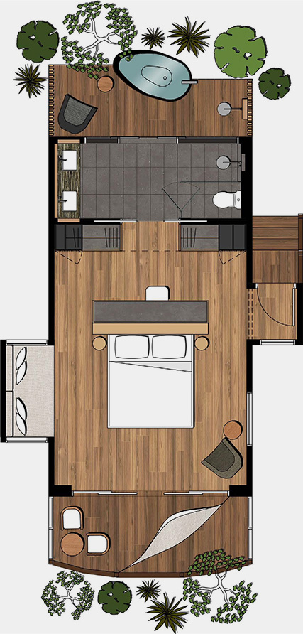 Treehouse Retreat floorplan
